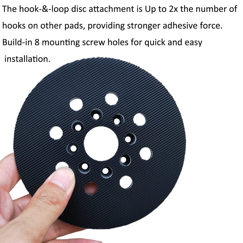 Tockrop 5 Inch 8 Hole Hook & Loop Replacement Sander Pad for 5" Bosch ROS20VS, ROS20VSC, ROS20VSK, ROS20, ROS10 Random Orbit Sanderâ€¦ - Image 5